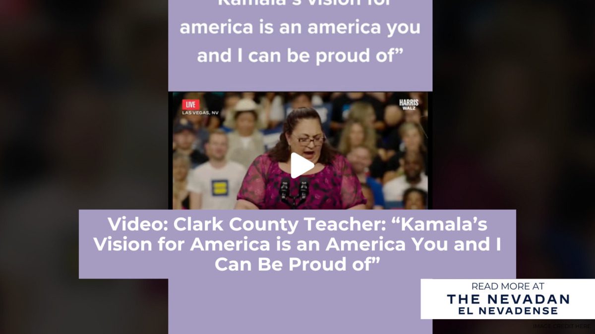 Video: Clark County Teacher: ‘Kamala’s vision for America is an America you and I can be proud of’