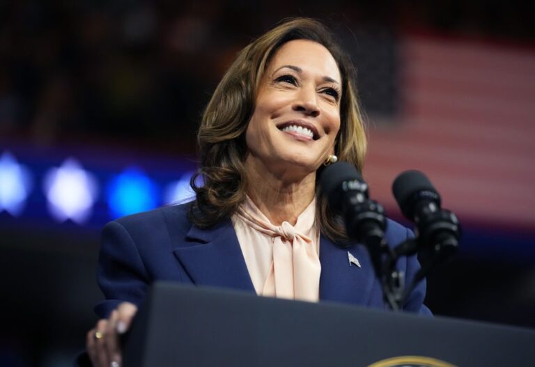 PHILADELPHIA, PENNSYLVANIA - AUGUST 6: Democratic presidential candidate, U.S. Vice President Kamala Harris speaks during a campaign rally with Democratic vice presidential candidate Minnesota Gov. Tim Walz at Girard College on August 6, 2024 in Philadelphia, Pennsylvania. Harris ended weeks of speculation about who her running mate would be, selecting the 60 year old midwestern governor over other candidates. (Photo by Andrew Harnik/Getty Images)