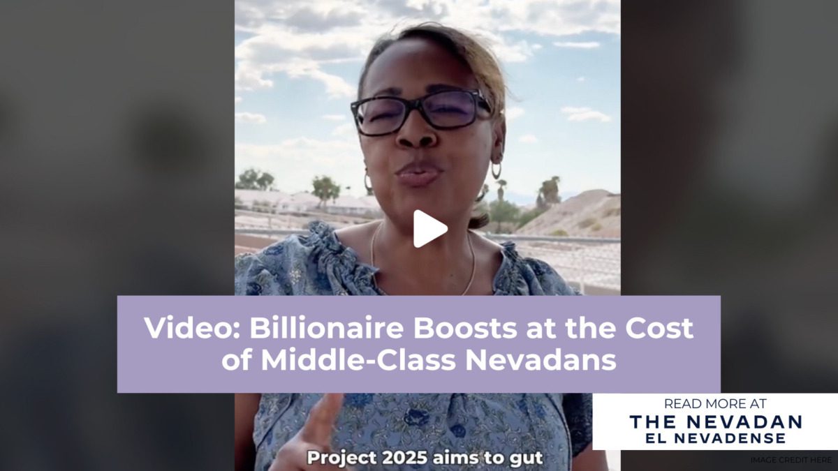 Billionaire Boosts at the Cost of Middle-Class Nevadans