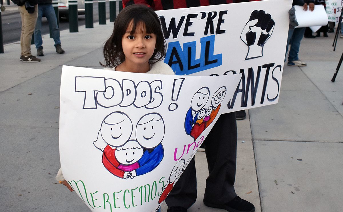 Se manifestaron en Las Vegas activistas y defensores de los inmigrantes contra las órdenes ejecutivas de Trump